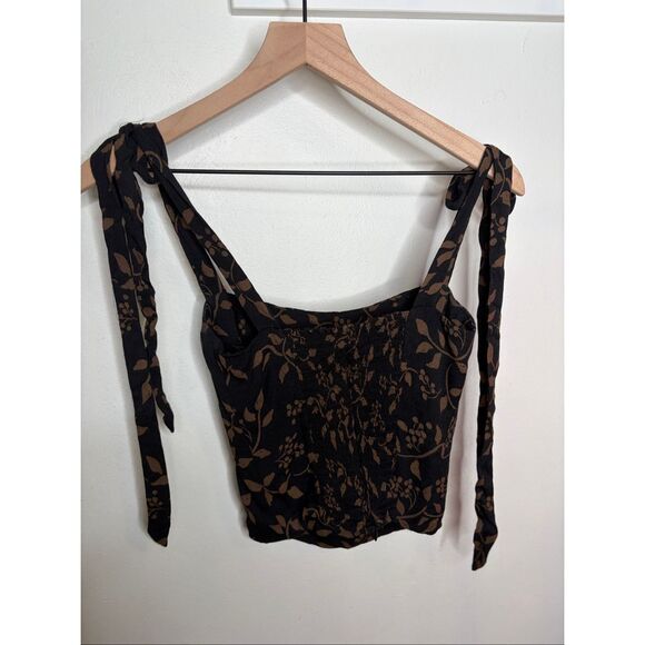 Reformation Floral Smock Back Tank Top - Picture 4 of 10